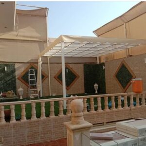 مظلات مداخل الفلل والمنازل في الرياض 