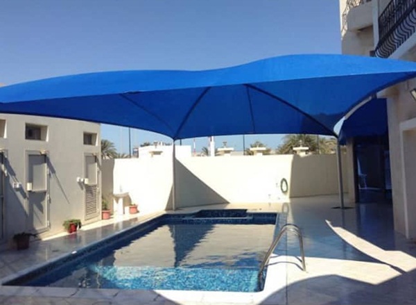 تركيب مظلات تغطية  للمسابح الخارجية في الرياض