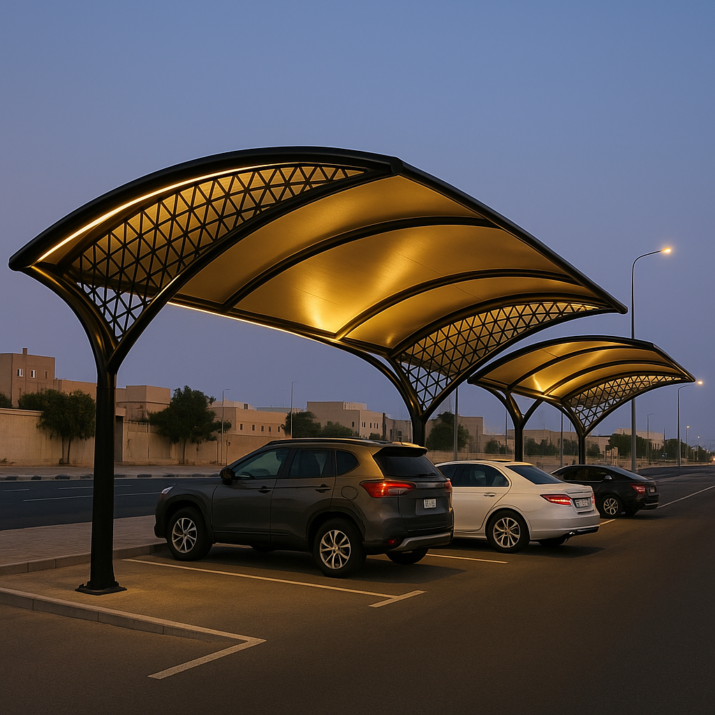 خطوات تركيب مظلات سيارات جدة