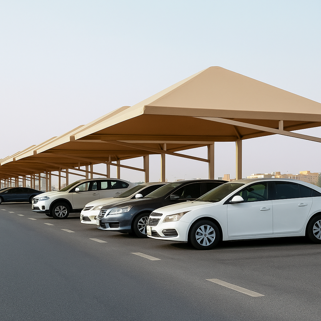 تركيب مظلات مواقف سيارات