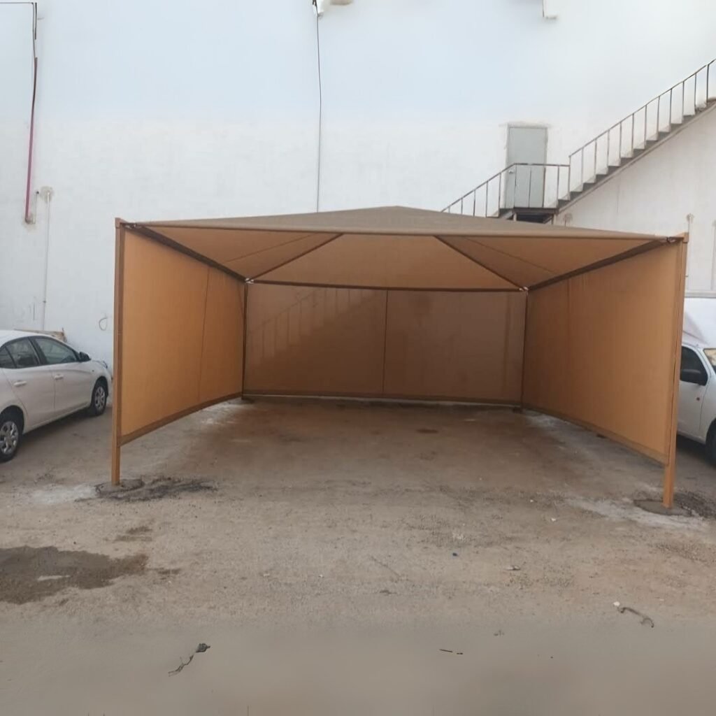 تركيب مظلات جلد جدة في حي ابحر الشمالية
