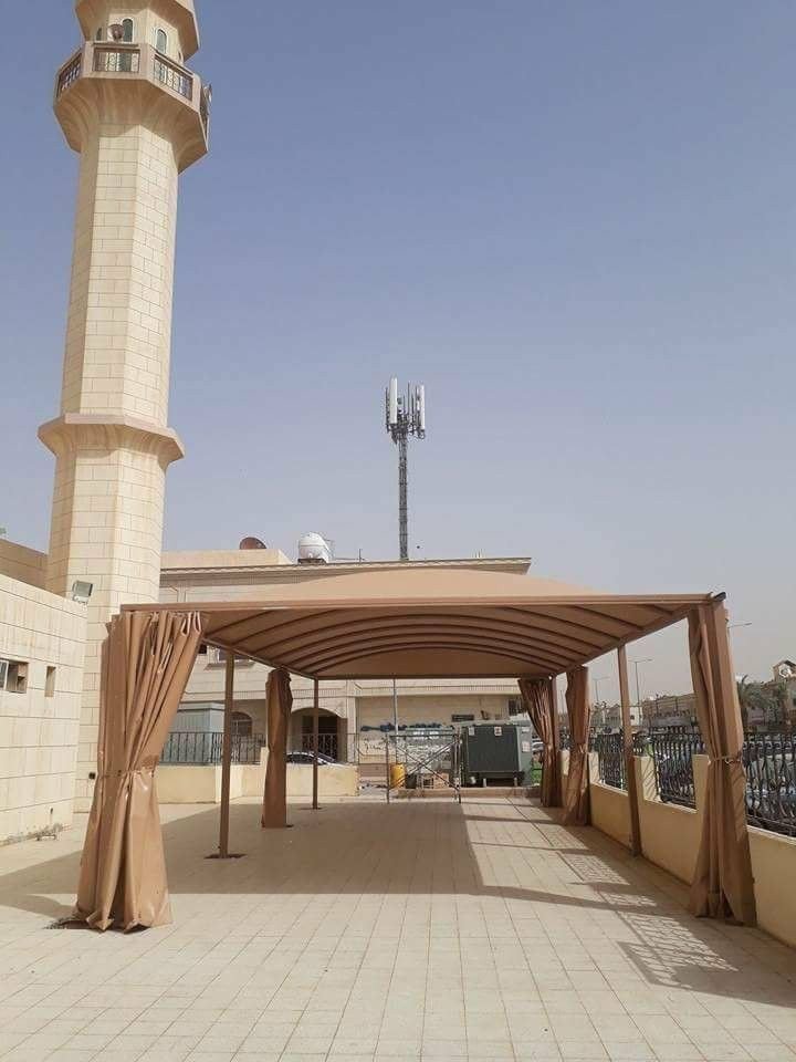 خطوات تنفيذ مظلات المساجد